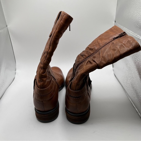 NWOB Josef Seibel Sanja 14 Cognac Womens Leather Knee High Boots size 36 US5-5.5 - Picture 9 of 14